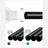 Portable Wardrobe - Fabric - Black - Large Capacity with 3 Hanging Rails and Shelves