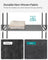 Portable Clothes Wardrobe - Fabric - Grey - Large Capacity with Cover and Multiple Storage Options