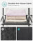 Portable Clothes Wardrobe - Fabric - Grey - Large Capacity with Shelves and Pockets