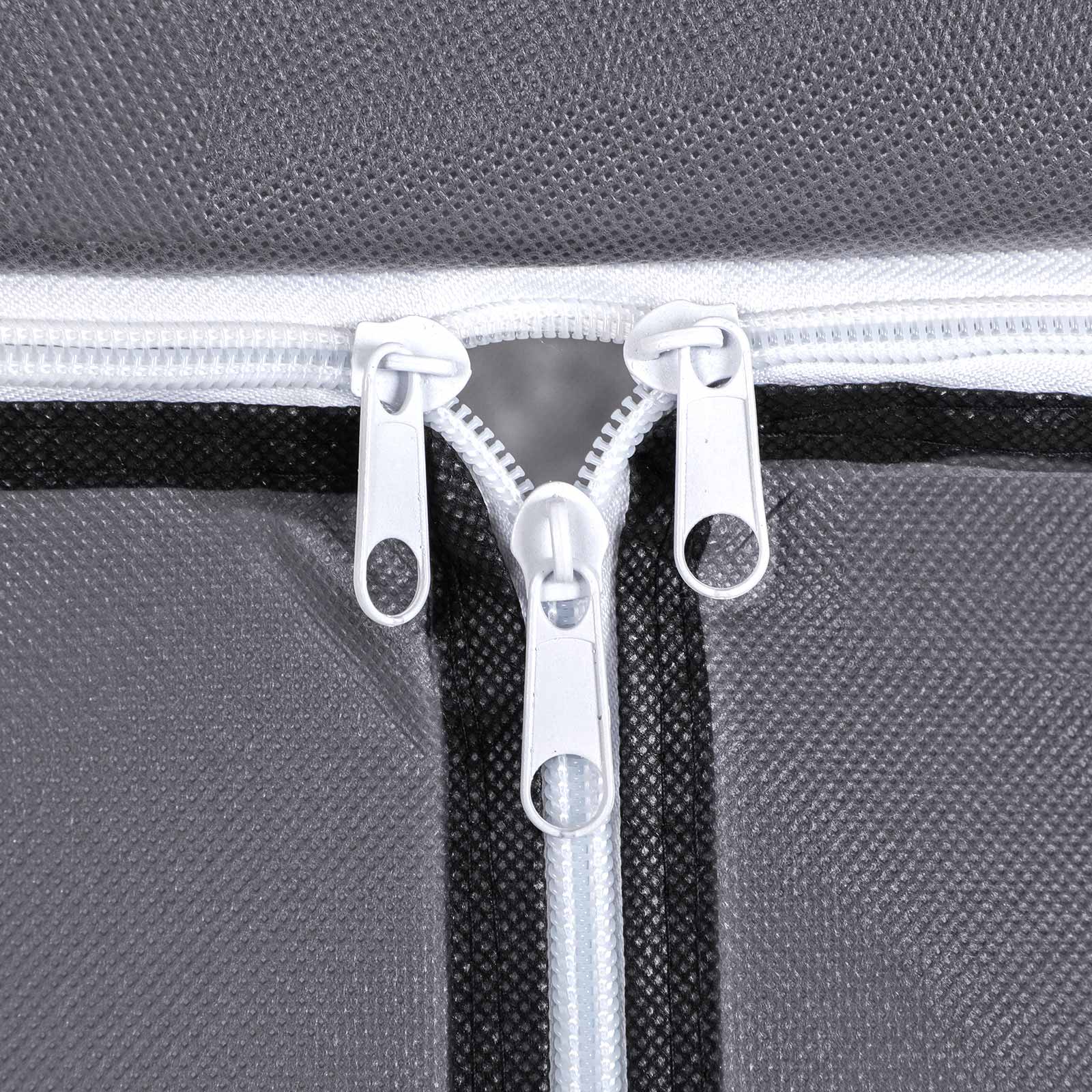 Portable Closet - Canvas - Grey - Includes Hanging Rail and Storage Shelves