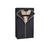 Canvas Hanging Rail Wardrobe - Fabric - Black - Includes Shelves and Storage Space