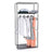 Canvas Hanging Rail Wardrobe - Fabric - Black - Includes Shelves and Storage Space