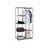 Adjustable Fabric Wardrobe - Canvas - Black - Double Hanging Rails with 7 Assembly Options