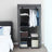 Adjustable Fabric Wardrobe - Canvas - Black - Double Hanging Rails with 7 Assembly Options