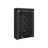 Fabric Wardrobe - Canvas - Ink Black - Double Hanging Rails and Shelves