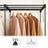 Fabric Wardrobe - Non-Woven Fabric - Black - Clothes Storage Organizer with Viewing Windows and Shelves