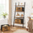Set of 3 Foldable Storage Boxes - Non-Woven Fabric - Brown - with Lids and Handles