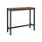 Bar Table - Metal - Rustic Brown and Black - Safety Features Included