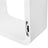 Rectangular Wall Shelves - Wood - White - Set of 3 Floating Shelves with 15 kg Weight Capacity
