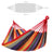 Portable Cotton Hammock - 210 x 150 cm - Red Orange - Supports 300 kg
