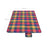 Picnic Blanket - Waterproof Fabric - Red Tartan - Includes Carrying Handle