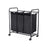 Laundry Cart - Fabric - Beige - 3 Removable Bags on Wheels