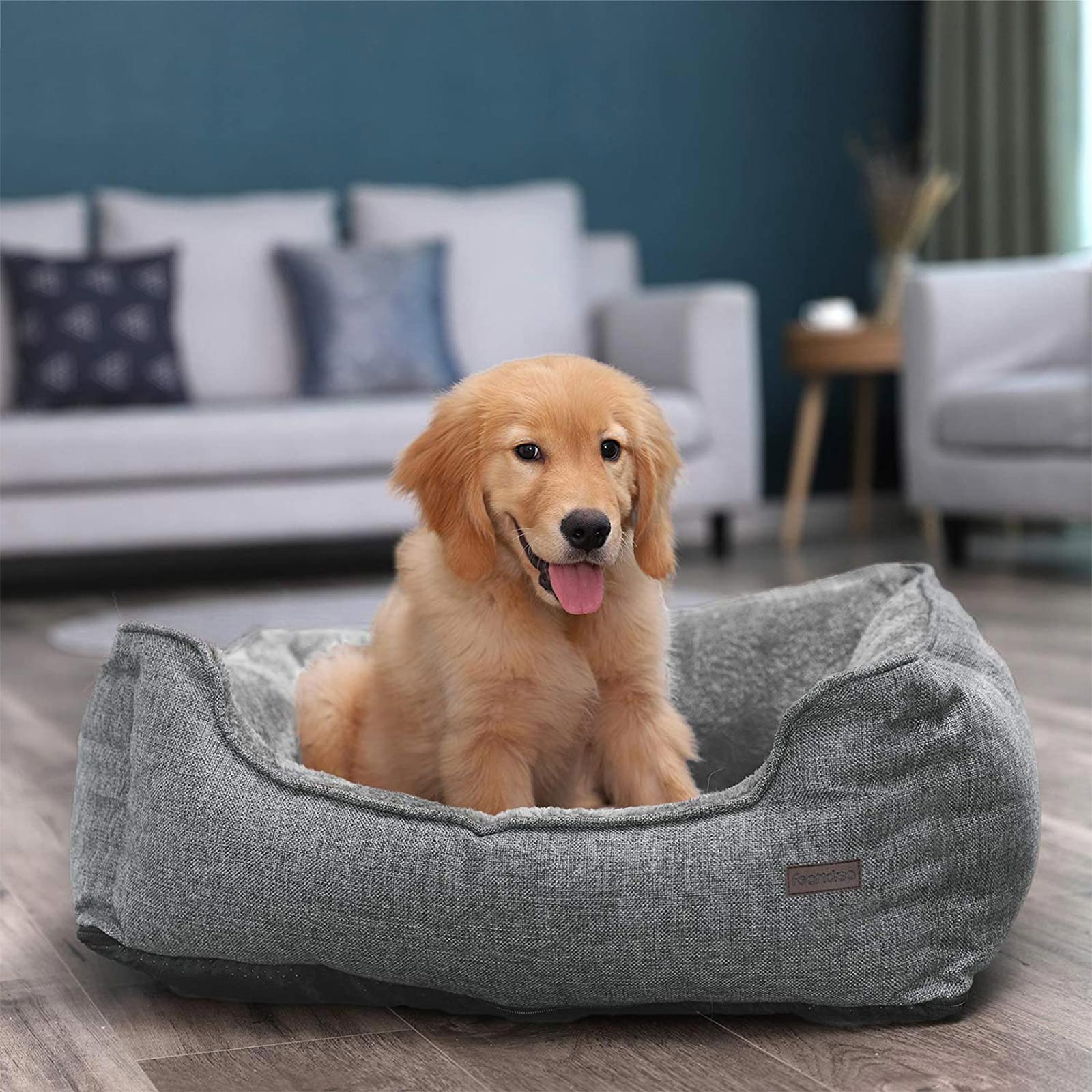 Dog Bed - Brown - Plush