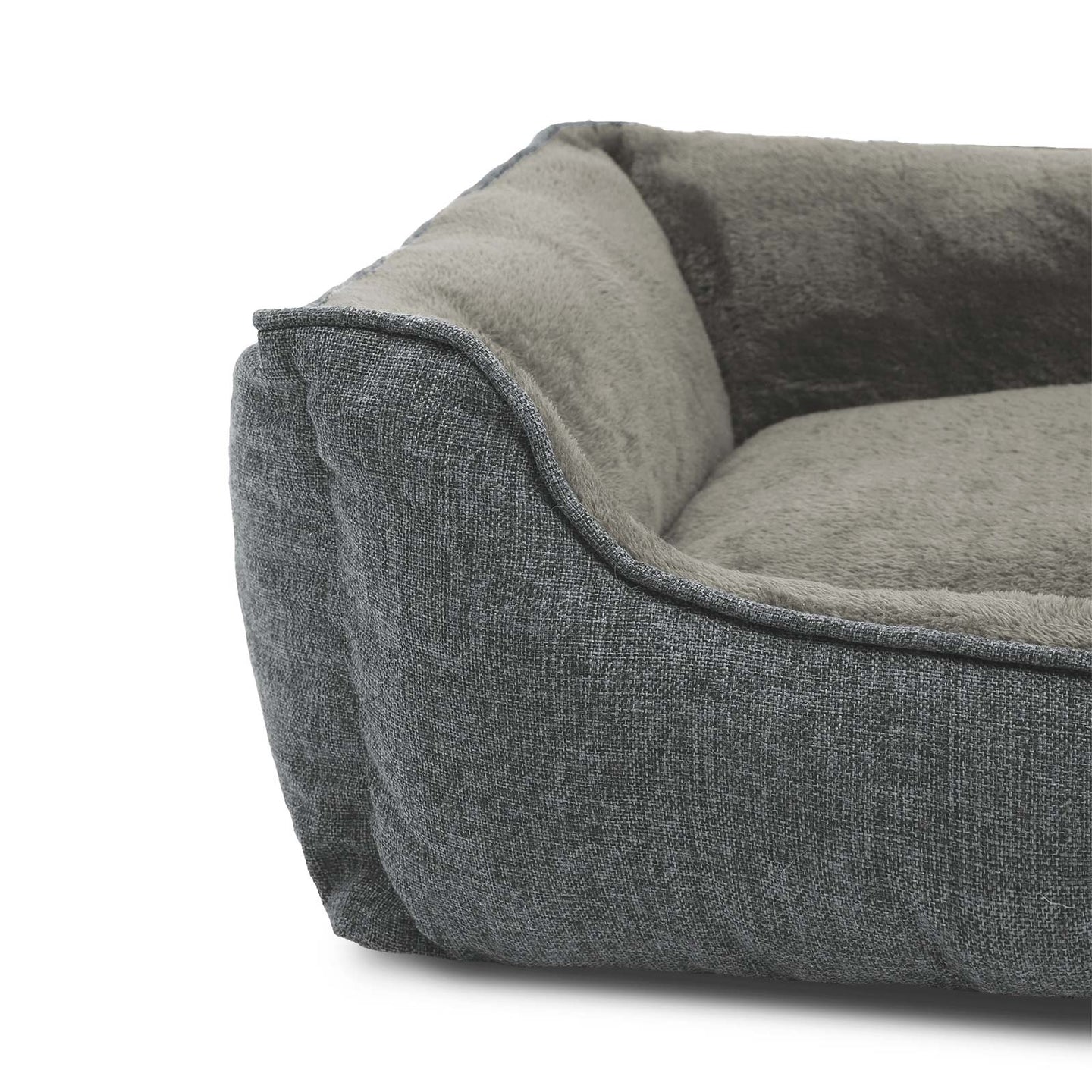 Dog Bed - Brown - Plush