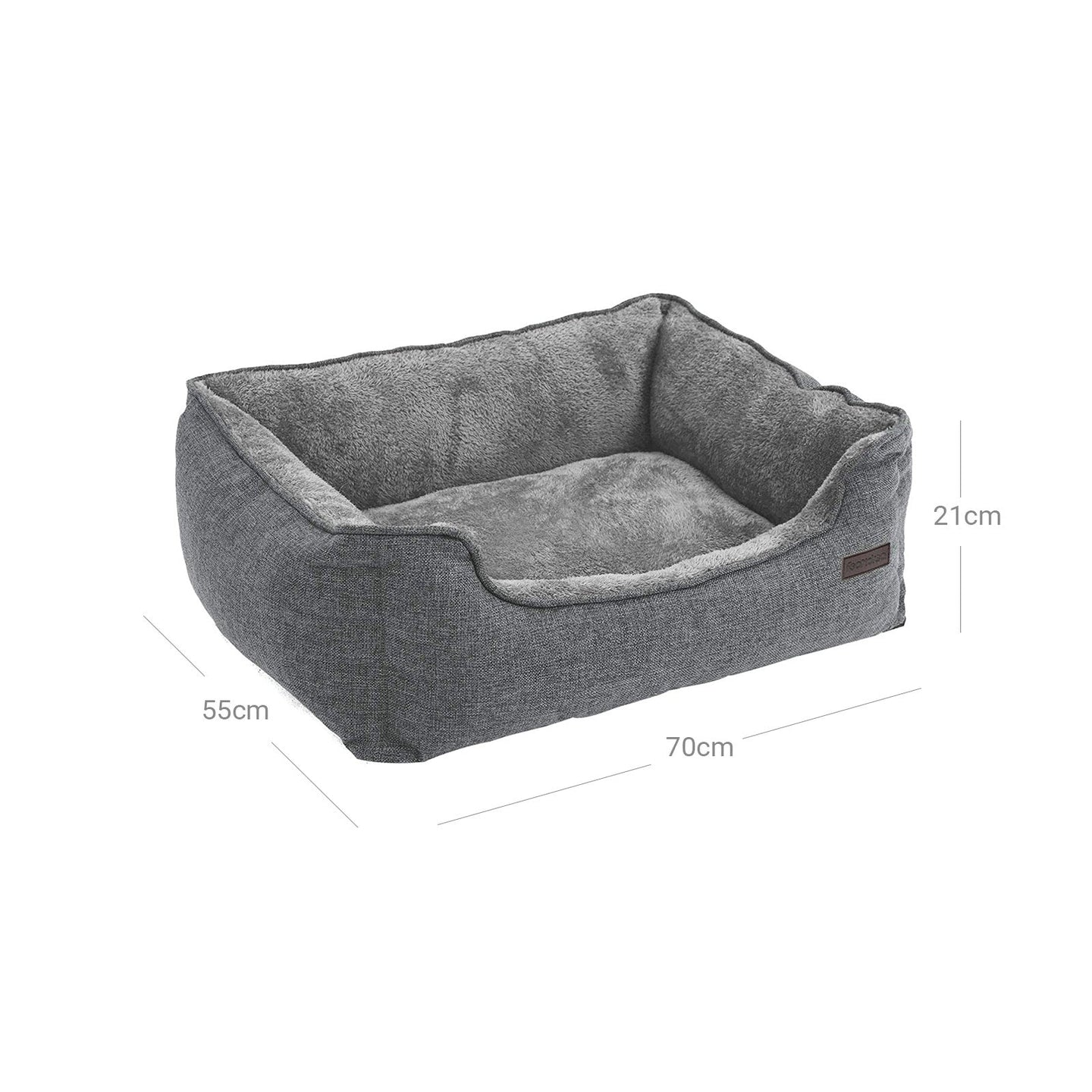Dog Bed - Brown - Plush