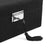 Jewelry Box - Wood - Black - Lockable with Removable Divider and Foldable Tray
