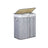 Laundry Basket - Bamboo - Distressed Grey - Two Sections with Lid and Removable Liner