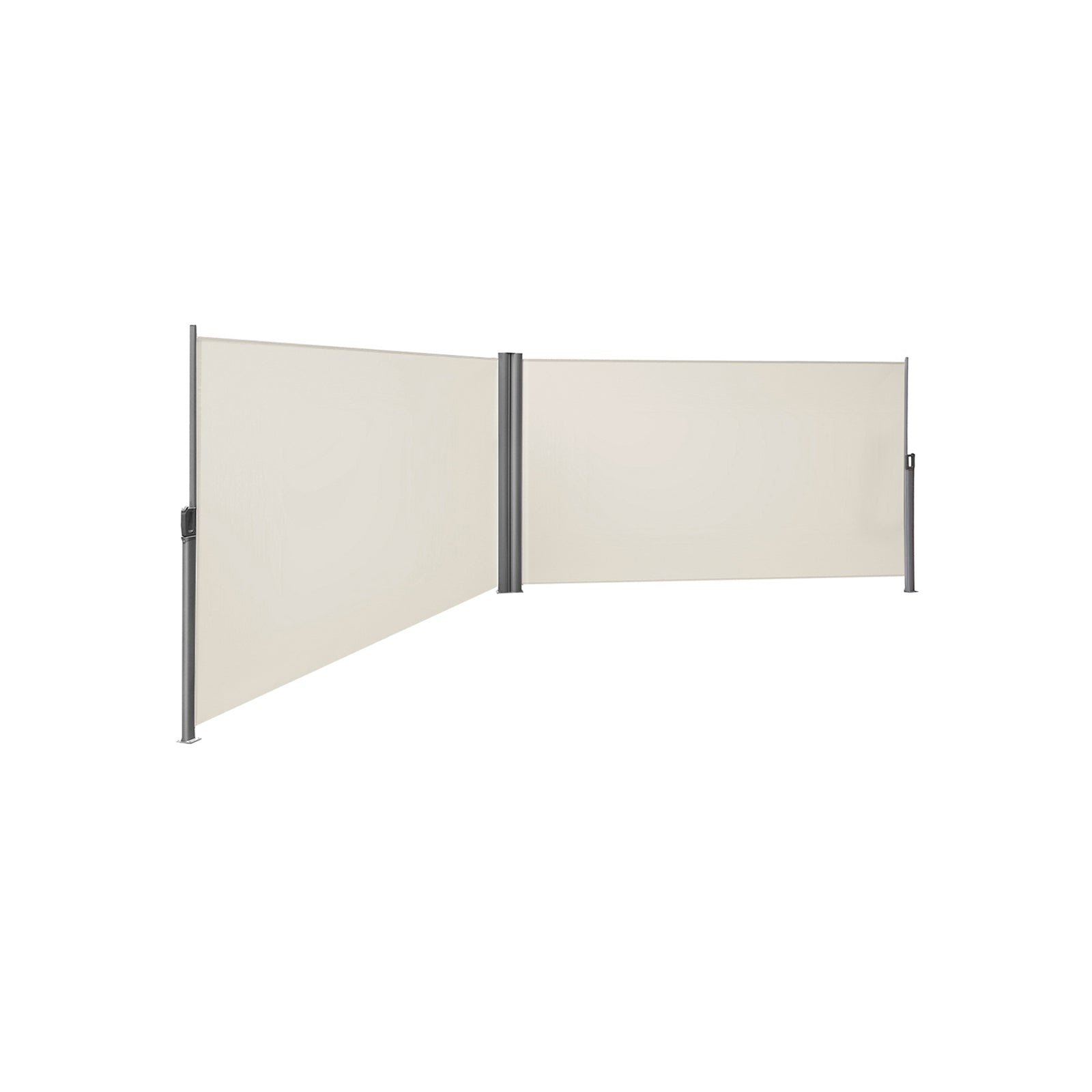 Retractable Awning - Polythene Fabric - Smoky Grey - Privacy Protection and Sun Shade