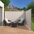 Retractable Awning - Polythene Fabric - Smoky Grey - Privacy Protection and Sun Shade