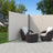 Retractable Bilateral Awning - Thickened Polyester Fabric - Beige - Double Side Privacy Protection