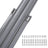 Retractable Bilateral Awning - Thickened Polyester Fabric - Beige - Double Side Privacy Protection