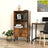 2-Tier Bookcase - Wood - Brown - Sturdy Support for Your Essentials