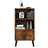 2-Tier Bookcase - Wood - Brown - Sturdy Support for Your Essentials