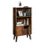 2-Tier Bookcase - Wood - Brown - Sturdy Support for Your Essentials