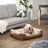 Reversible Dog Bed - Fabric - Brown - Spacious Cushion Design 85 x 65 x 21 cm