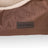 Reversible Dog Bed - Fabric - Brown - Spacious Cushion Design 85 x 65 x 21 cm