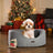 Reversible Dog Bed - Washable Fabric - Grey - Extra Large Size