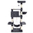 Multi-Level Cat Tree - Engineered Wood - Smoky Grey - Includes Feeder Bowl
