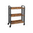 Rolling Kitchen Cart - Steel - Rustic Brown - Space-Saving with Universal Castors