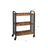 Rolling Kitchen Cart - Steel - Rustic Brown - Space-Saving with Universal Castors