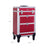 Rolling Trolley Cosmetic Case - ABS - Red - Spacious and Travel-Friendly Design 34 x 27 x 57 cm