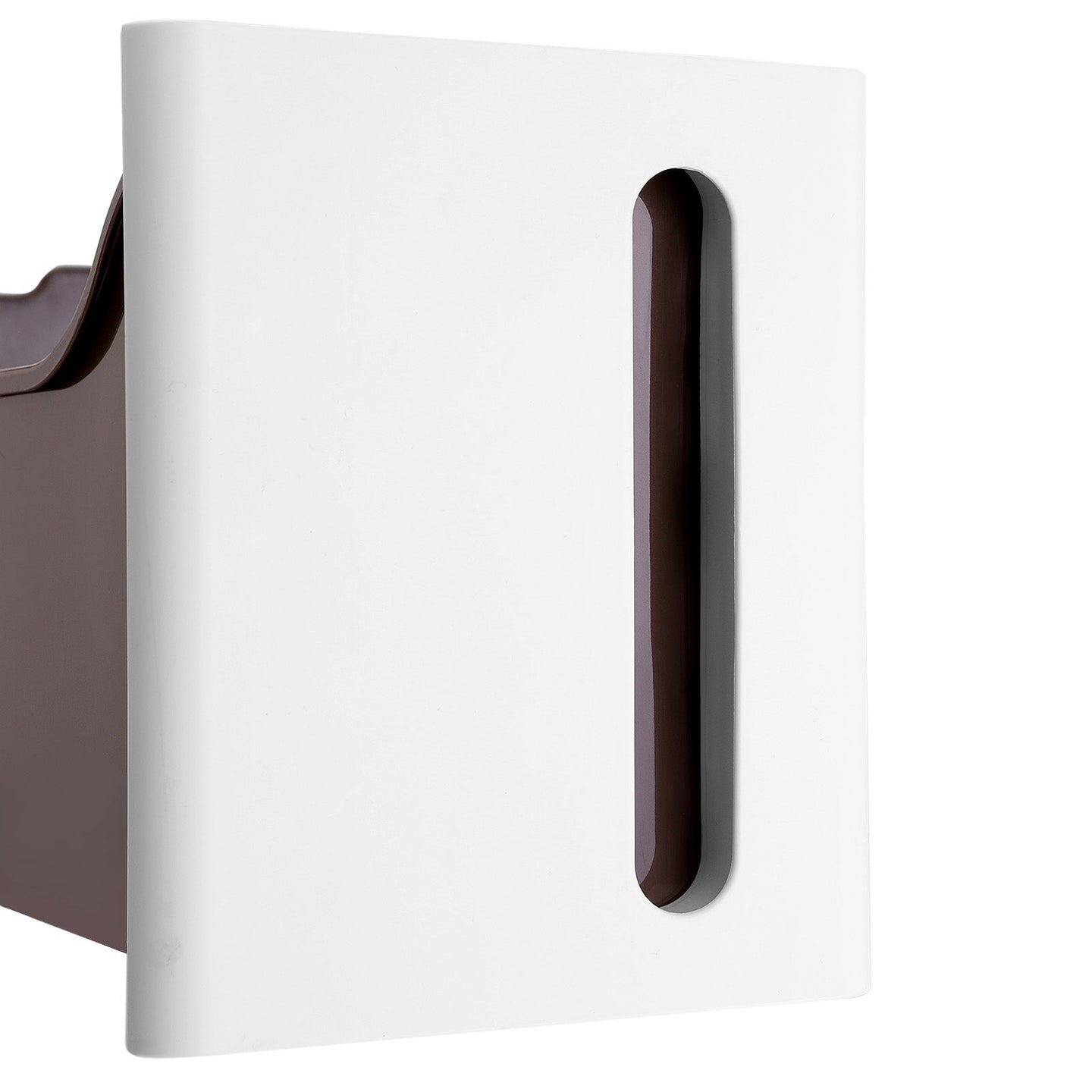 Rolling Trolley Cupboard - Wood - White - Narrow Storage with 3 Compartments and 2 Drawers