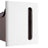 Rolling Trolley Cupboard - Wood - White - Narrow Storage with 3 Compartments and 2 Drawers