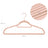 Velvet Hangers Set - Rose Gold - Non-Slip