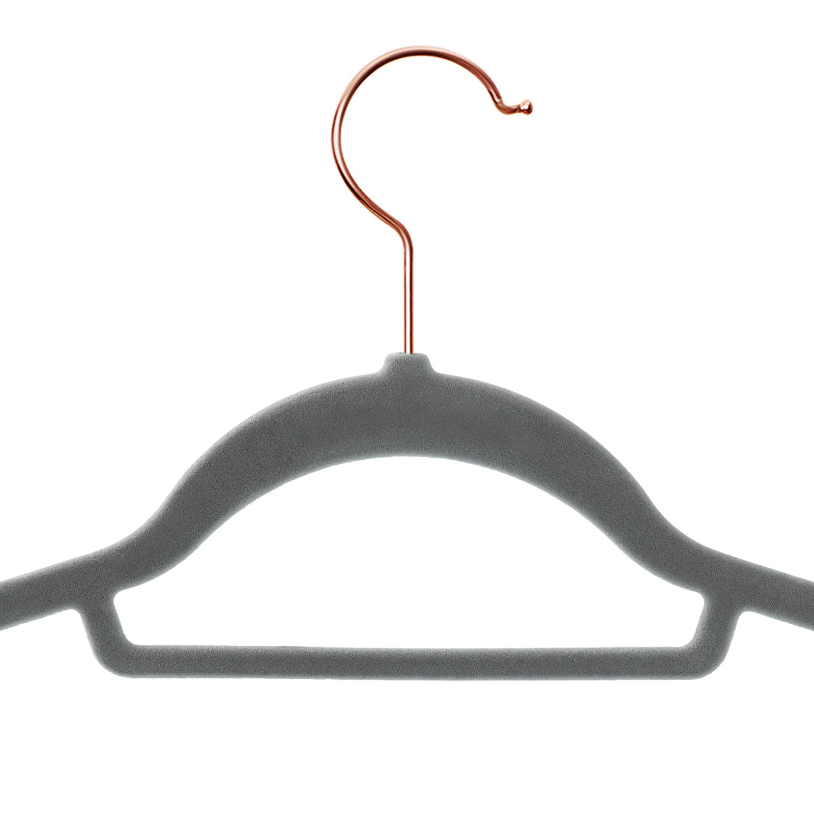Non-Slip Velvet Hangers - Velvet - Rose Gold - 50 Pack