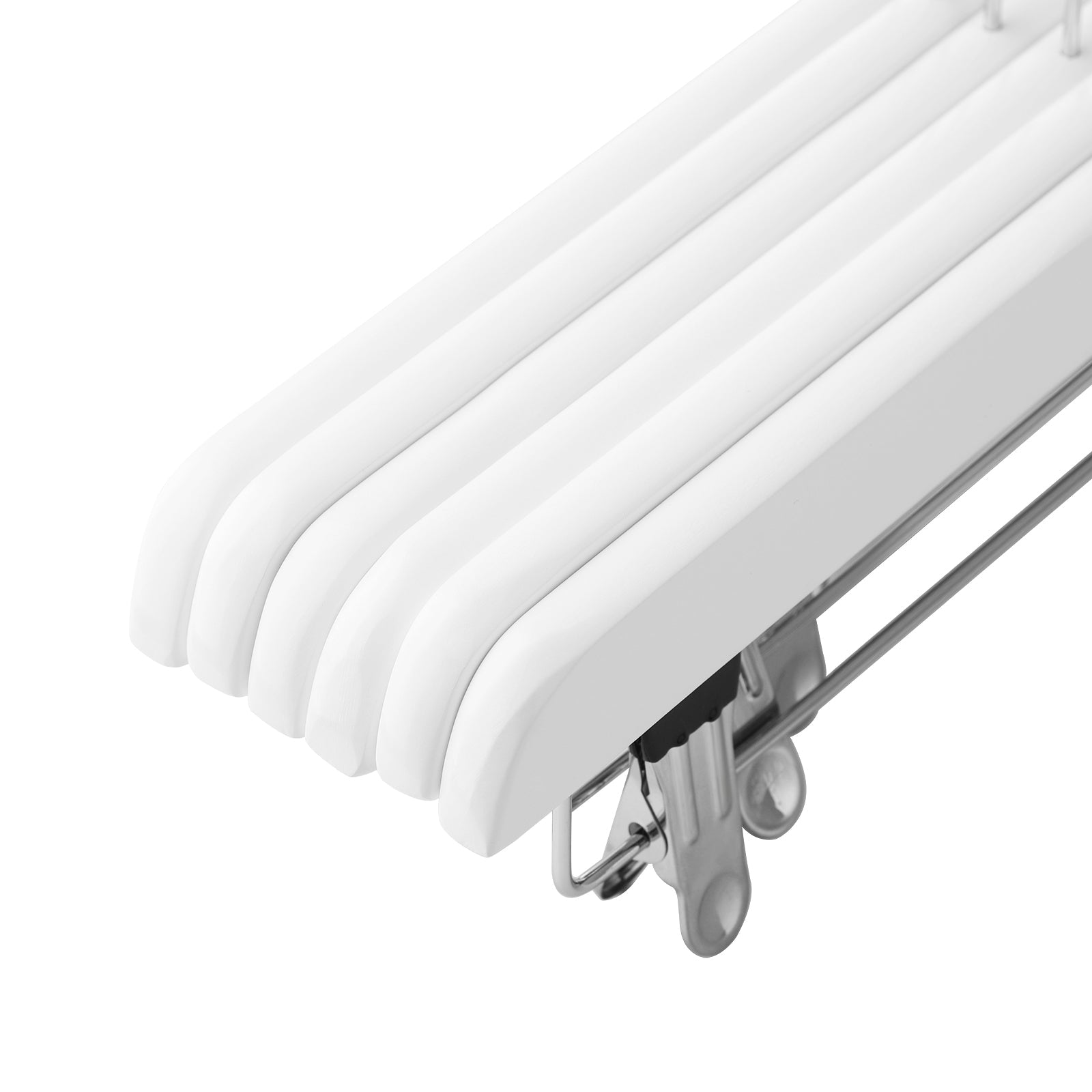 Wooden Trousers Hangers - Natural Finish - Rotatable Hooks