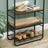 Hall Tree - Wood - Rustic Brown and Black - With Shoe Rack and Shelves