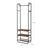 Hall Tree - Wood - Rustic Brown and Black - With Shoe Rack and Shelves