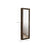 Jewellery Cabinet - Wood - Rustic Brown - Lockable Wall-Mounted with Mirror and Various Compartments