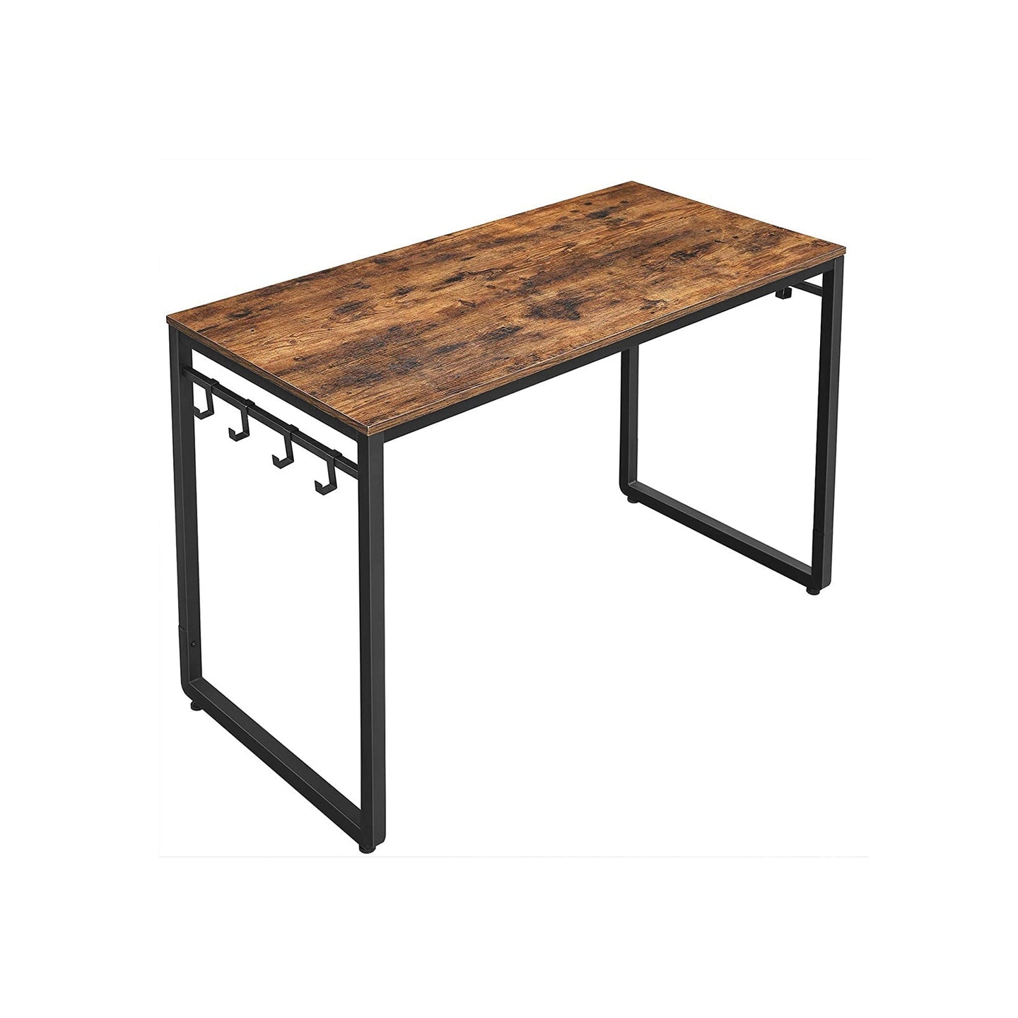 Writing Desk - Metal - Rustic Brown and Black