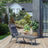 Sun Lounger - Rustproof Aluminium - Black - Foldable with 6 cm Mattress and Removable Headrest