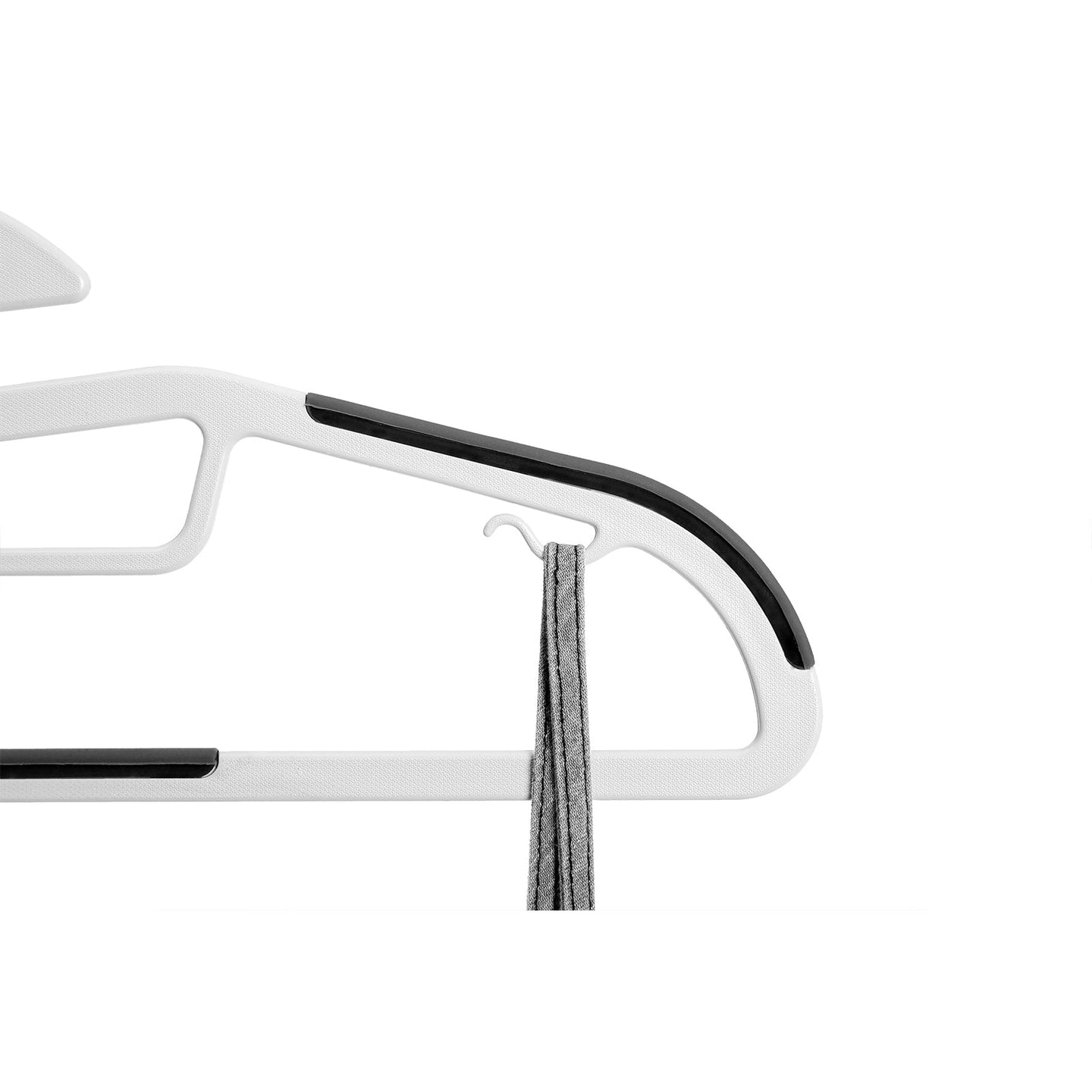 Coat Hangers - Plastic - Grey - 20 Pack