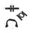 3-In-1 Home Gym Equipment Set - Black - Durable Materials