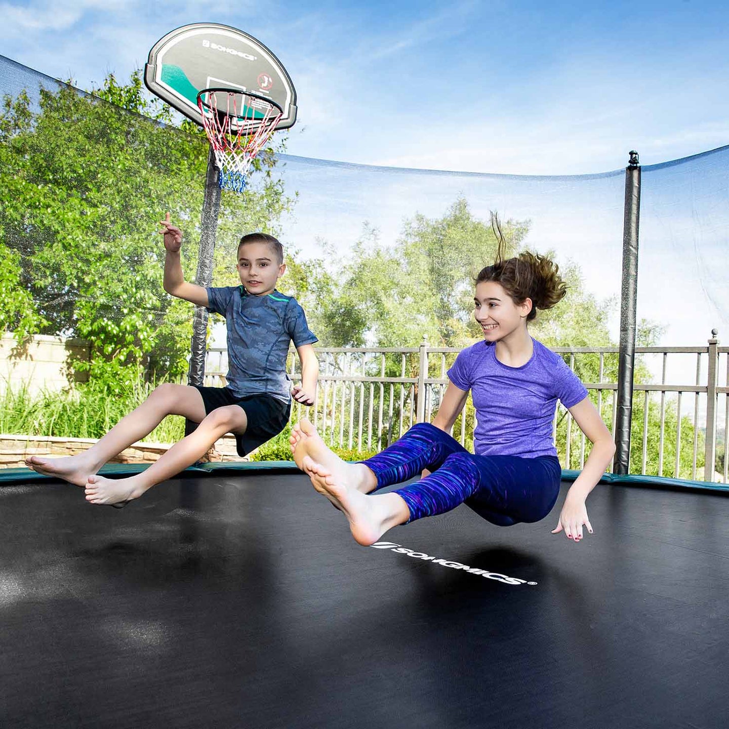 Trampoline Mat - Fabric - Black - Replacement for 8 ft Trampoline with 42 Rings