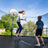 Trampoline Mat - Fabric - Black - Replacement for 8 ft Trampoline with 42 Rings