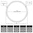 Trampoline Mat - Fabric - Black - Replacement for 8 ft Trampoline with 42 Rings